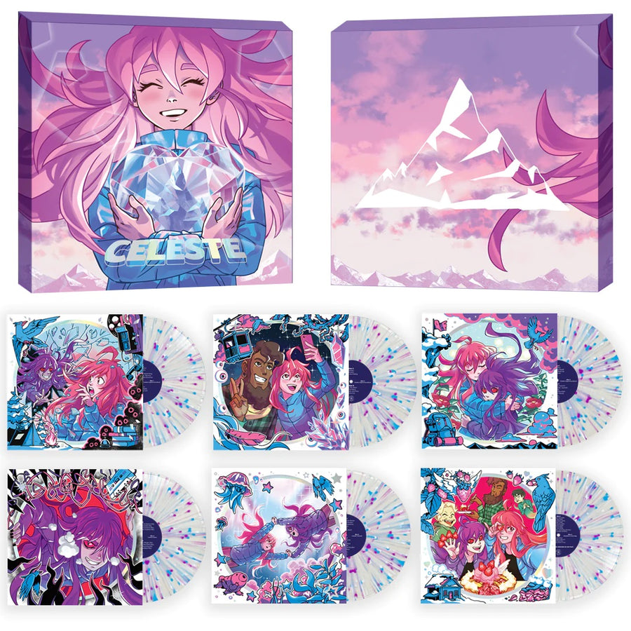 Celeste Complete Sound Collection (Vinyl Box Set) 6xLP Clear with Purple, Blue & White Splatter Wax Lena Raine…