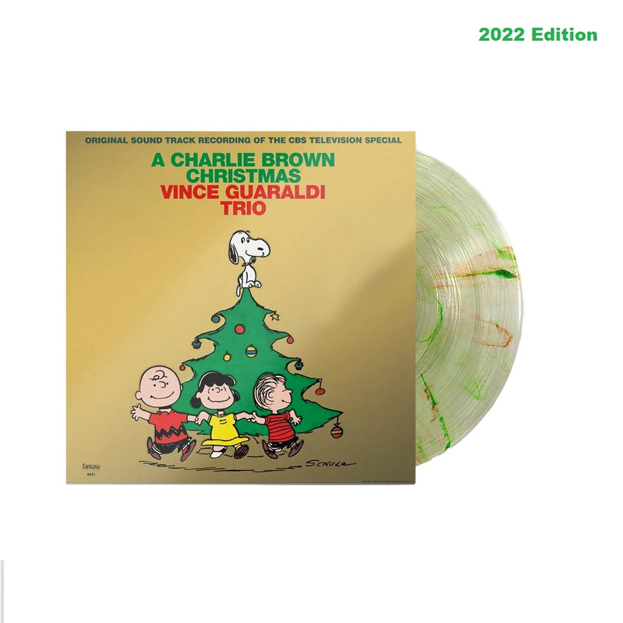 Charlie Brown Christmas Exclusive Clear Red Green Splatter Vinyl 2022 Gold Foil Edition