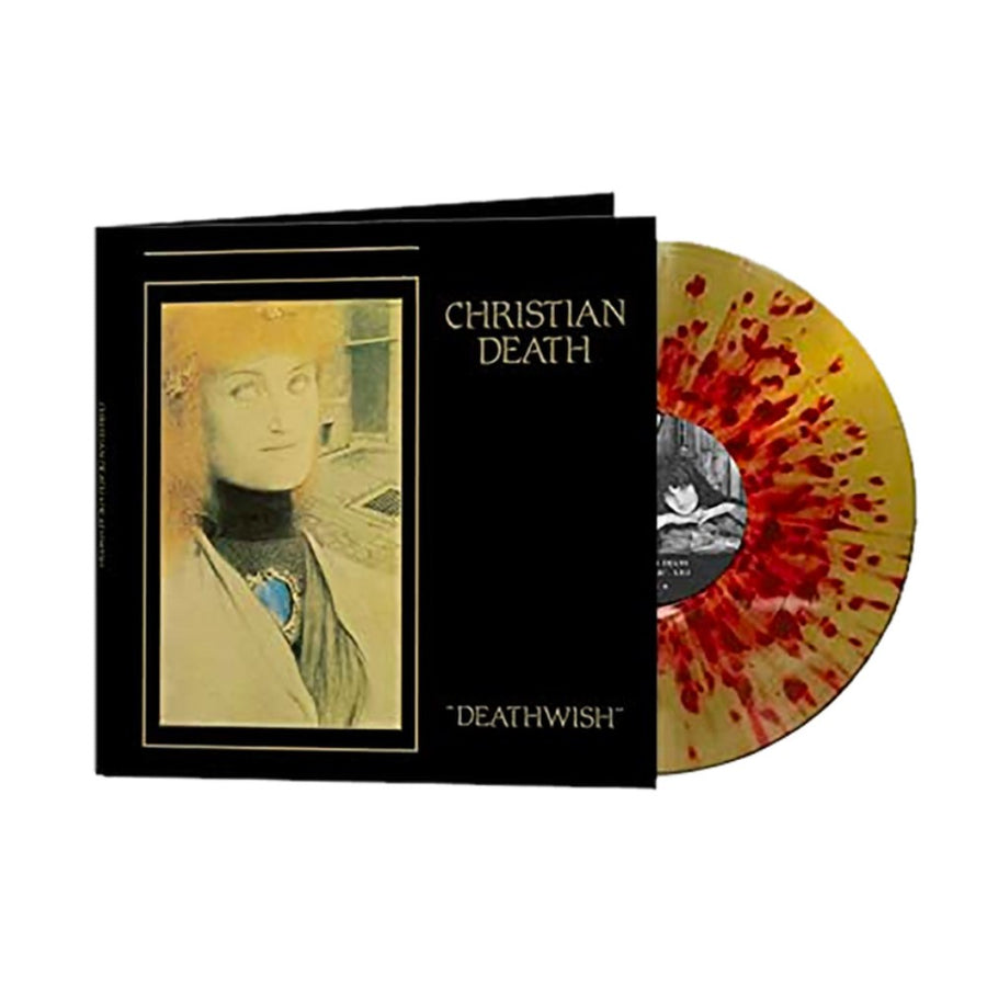 Christian Death - Deathwish Exclusive Limited Edition Red & Gold Splatter Color Vinyl LP Record