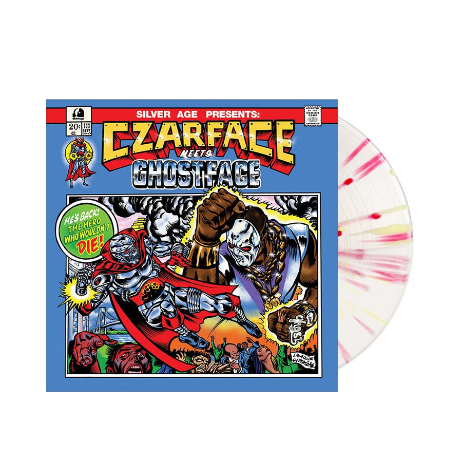 Czarface Meets Ghostface Exclusive White/Clear Split With Yellow & Red Splatter Color Vinyl LP Limited Edition #750 Copies