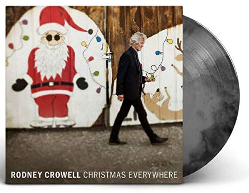 Rodney Crowell - Christmas Everywhere Exclusive Autographed Edition Coal Colored Vinyl LP
