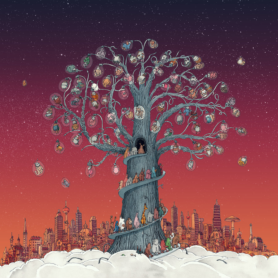 Dance Gavin Dance - Artificial Selection Exclusive Neon Magenta Color Vinyl LP Limited Edition #750 Copies