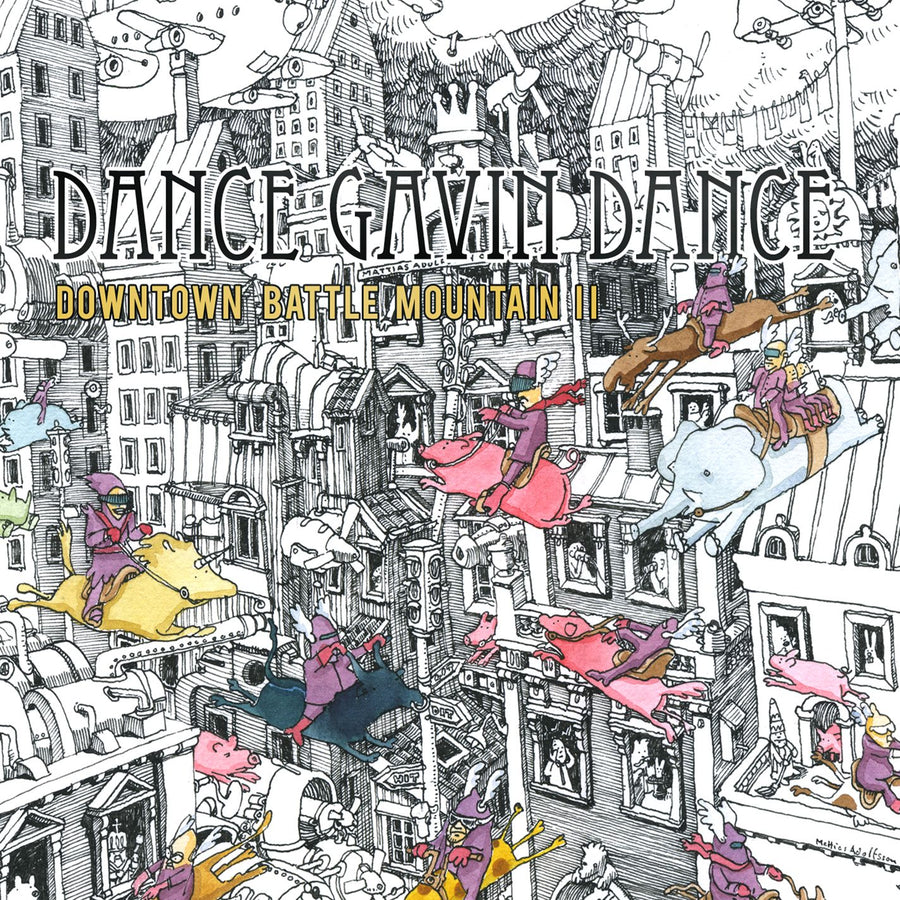 Dance Gavin Dance - Downtown Mountain Battle II Exclusive Neon Violet Color Vinyl LP Limited Edition #500 Copies