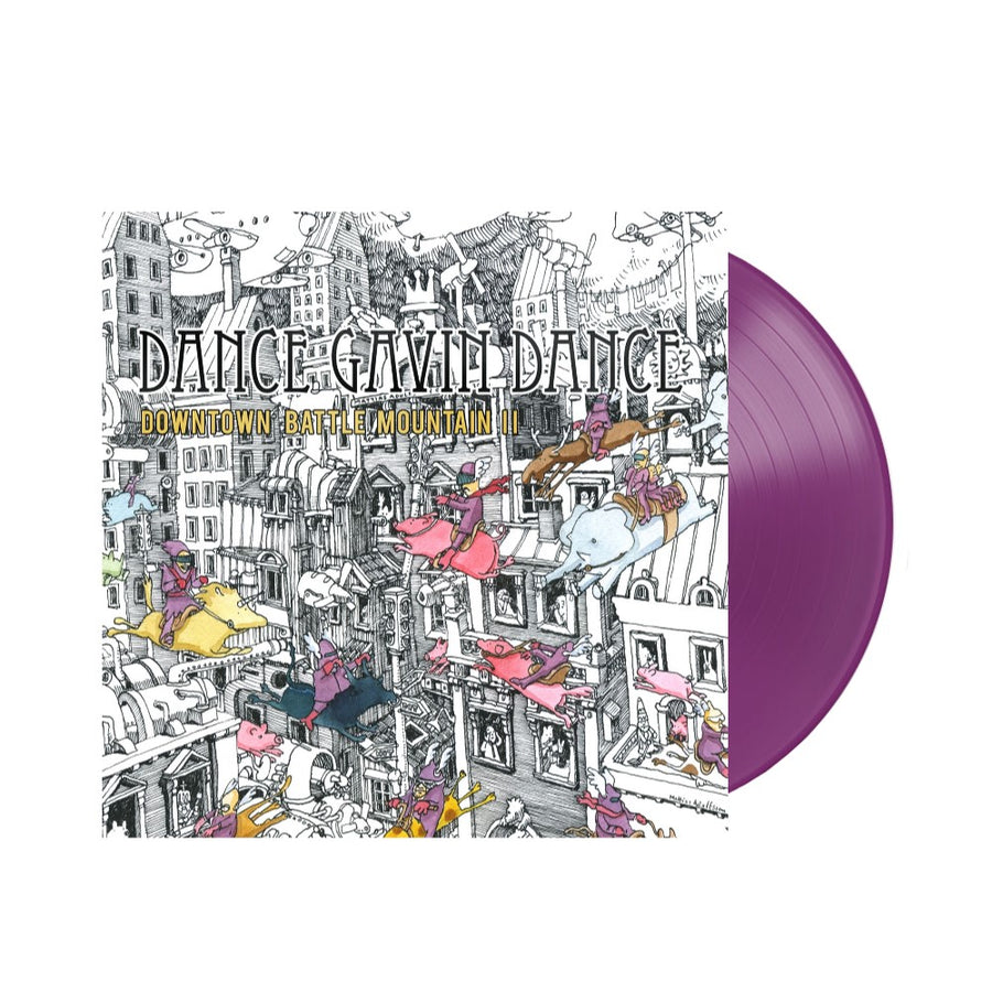 Dance Gavin Dance - Downtown Mountain Battle II Exclusive Neon Violet Color Vinyl LP Limited Edition #500 Copies
