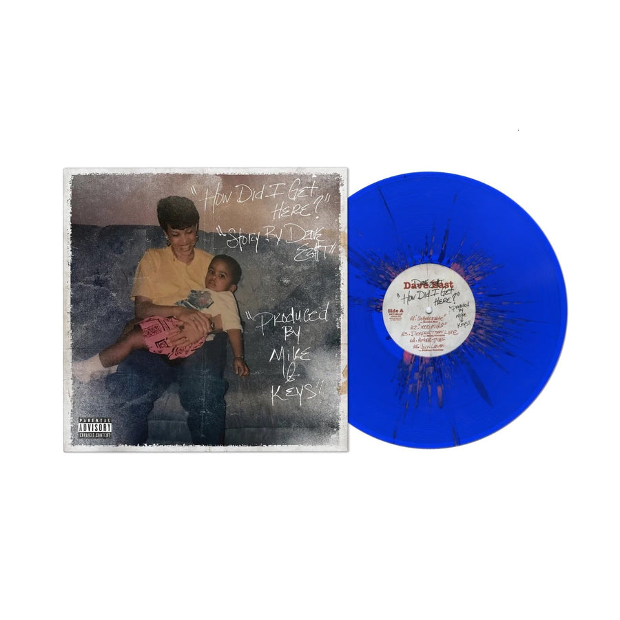Dave East X Mike & Keys - HDIGH (How Did I Get Here?) Exclusive Blue with Pink Splatter Color Vinyl LP Limited Edition #500 copies
