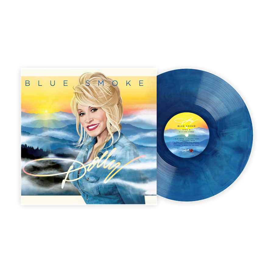 Dolly Parton - Blue Smoke Exclusive Limited Edition Blue Smoke Color Vinyl LP Record