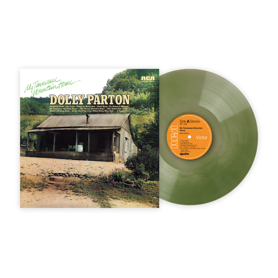 Dolly Parton - My Tennessee Mountain Home Exclusive Limited Edition Olive Green Color Vinyl LP Record