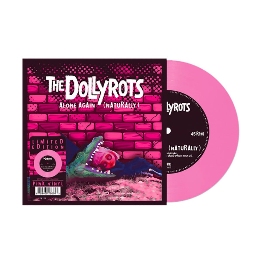 Dollyrots - Alone Again (Naturally) Exclusive Limited Edition Pink Color 7” Vinyl LP Record