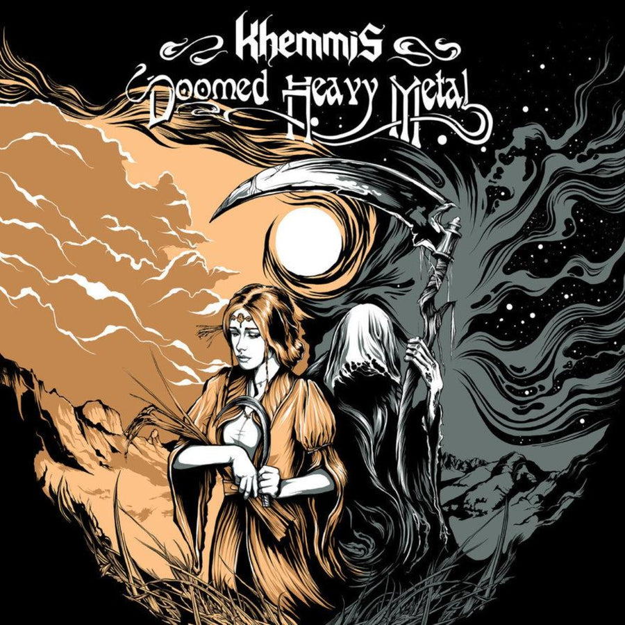 Khemmis - Doomed Heavy Metal Exclusive White Inside Ultra Clear With Black/Beer/Silver Splatter Vinyl LP