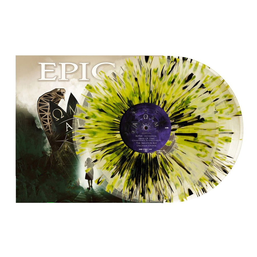Epica - Omega Alive Exclusive Limited Edition Alive Clear/Green/Black Splatter Vinyl 3x LP Record