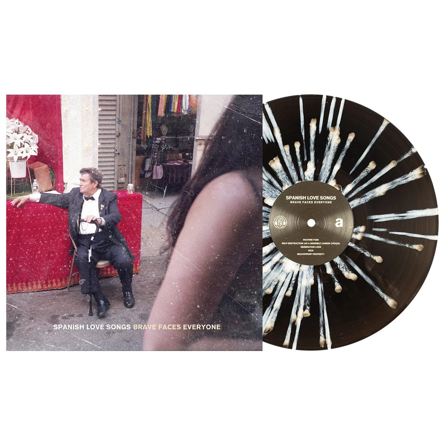 Spanish Love Songs - Brave Faces Everyone Exclusive Limited Edition Black Ice W/ White Splatter Vinyl LP