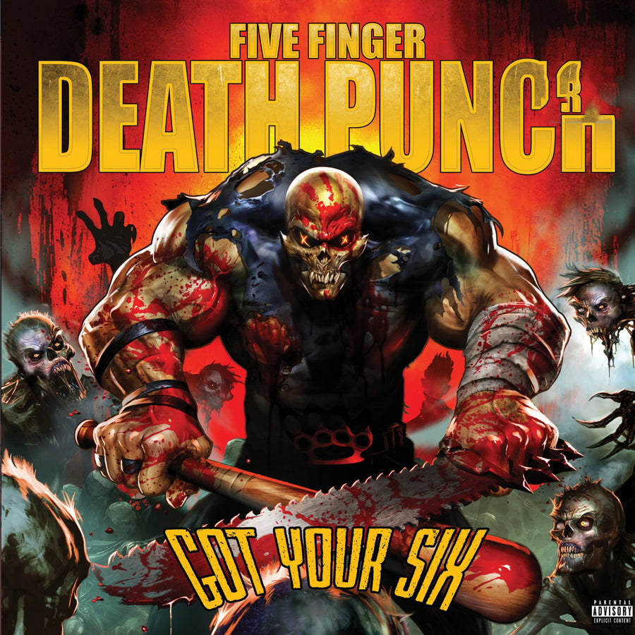 Five Finger Death Punch - Got Your Six Exclusive Limited Edition Transparent Orange/Yellow Color Vinyl 2x LP Record