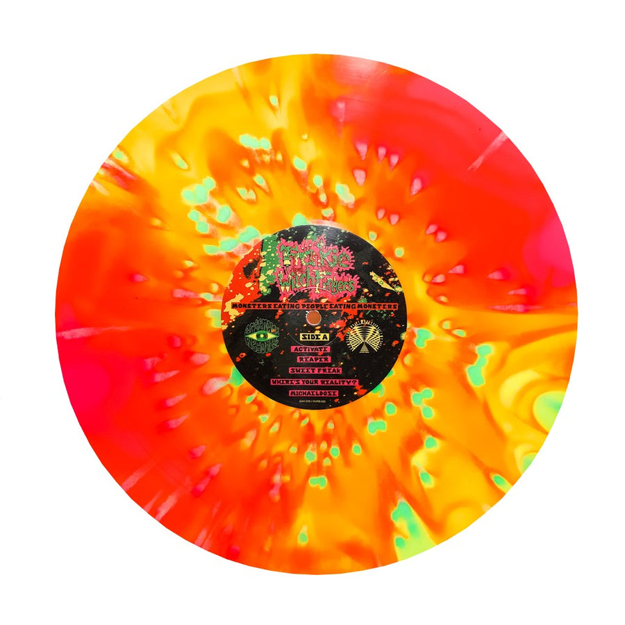 Frankie and the Witch Fingers - Monsters Eating People Eating Monsters Exclusive Neon Yellow/Green/Red Explosion Color Vinyl LP Limited Edition #750 Copies