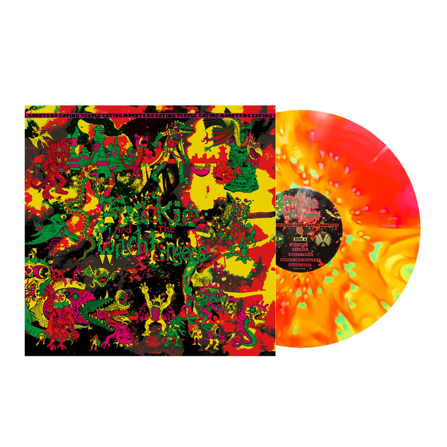 Frankie and the Witch Fingers - Monsters Eating People Eating Monsters Exclusive Neon Yellow/Green/Red Explosion Color Vinyl LP Limited Edition #750 Copies