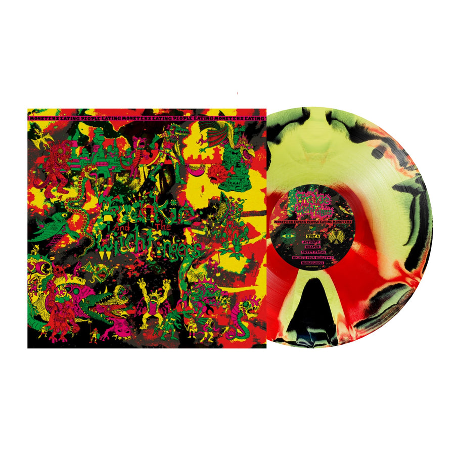 Frankie and the Witch Fingers - Monsters Eating People Eating Monsters Exclusive Red/Black/Yellow Mind Melter Color Vinyl LP Limited Edition #750 Copies