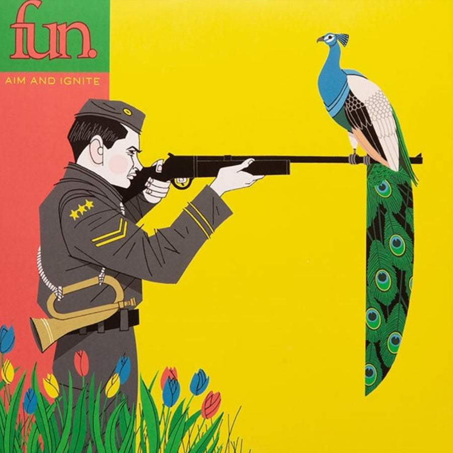 FUN. - Aim And Ignite Exclusive Canary Yellow Color Vinyl 2x LP Limited Edition #2000 Copies