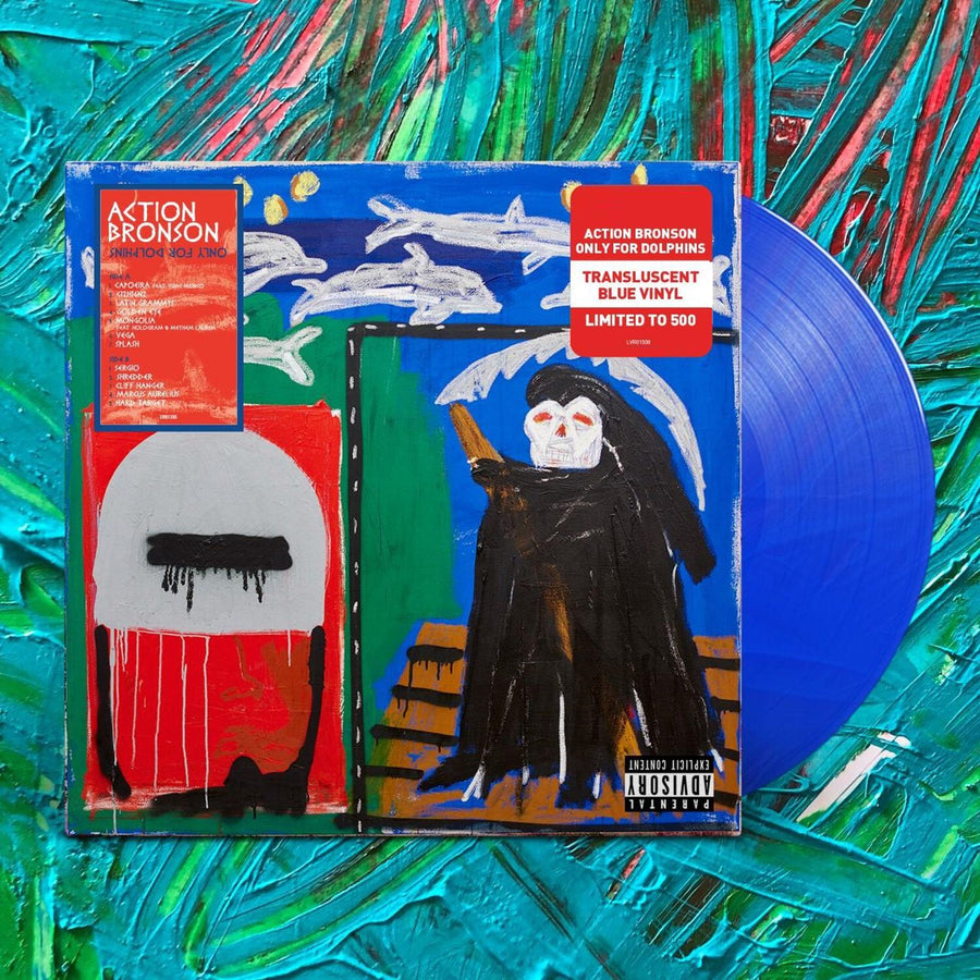 Action Bronson - Only For Dolphins Exclusive Translucent Blue Colored Vinyl Album LP_Record.