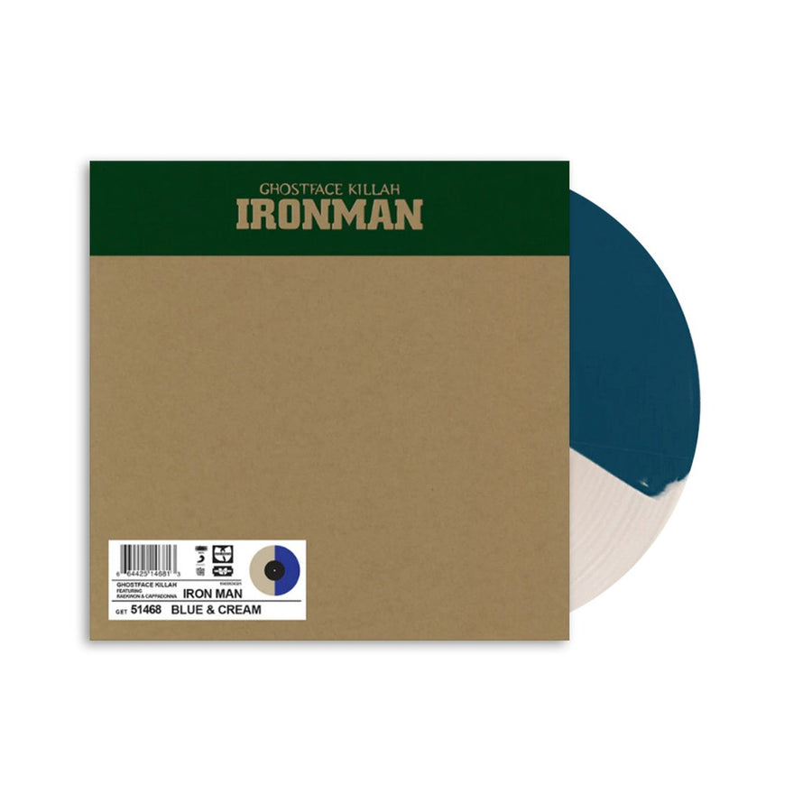 Ghostface Killah - Ironman 25 Year Anniversary Exclusive Half Blue & Cream Color Vinyl 2x LP Limited Edition