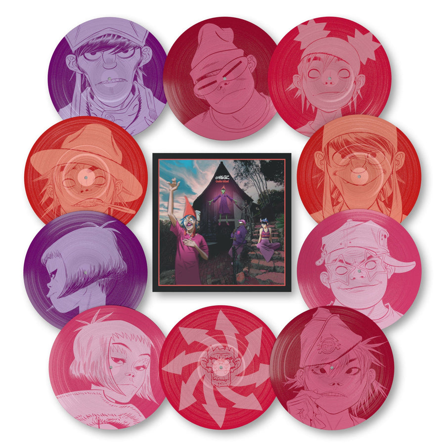 Gorillaz Cracker Island Exclusive Limited edition 7” 10x numbered Vinyl Singles Collectors Edition Box