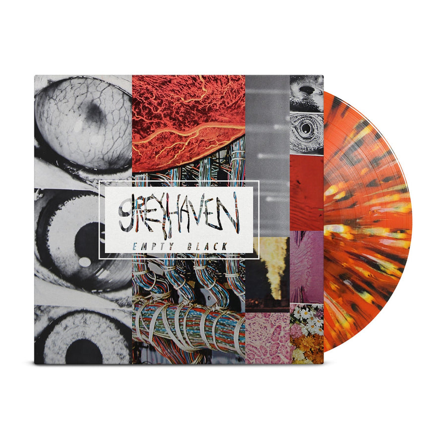 Greyhaven - Empty Black Exclusive Orange/Black & White Splatter Color Vinyl LP Limited Edition #500 Copies