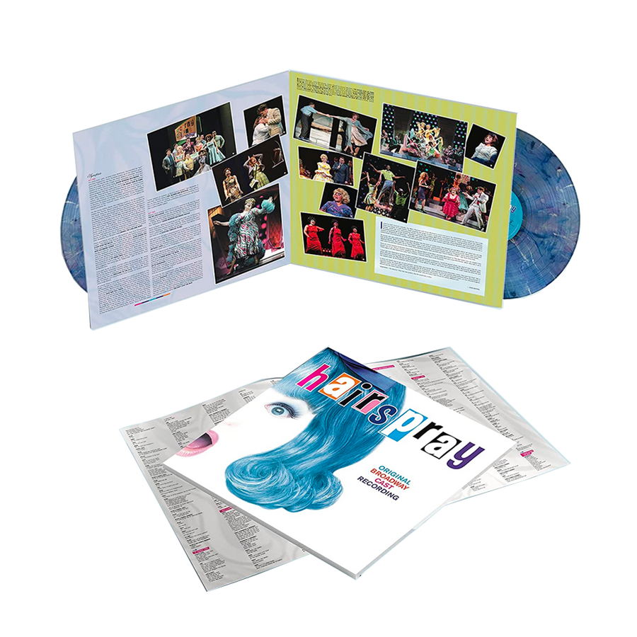 Hairspray (Original Broadway Album) Exclusive Limited Edition Blue Marbled Color Vinyl 2x LP Record