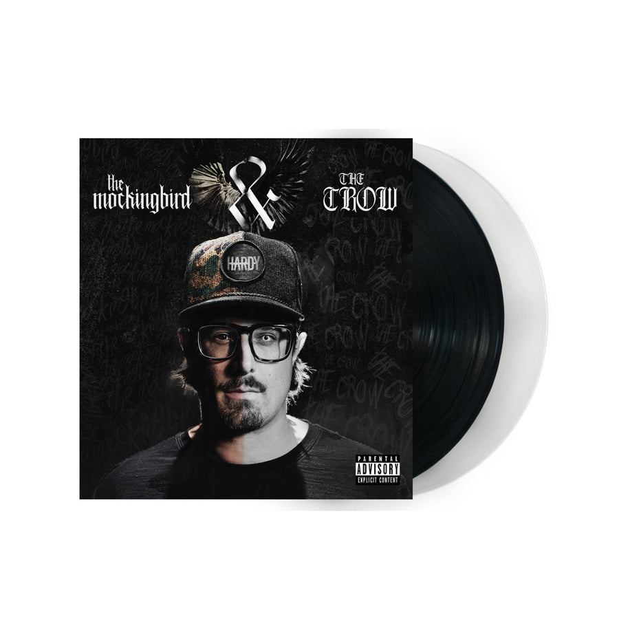 Hardy - the mockingbird & The Crow Exclusive Limited Edition Opaque White & Black Color Vinyl 2x LP Record