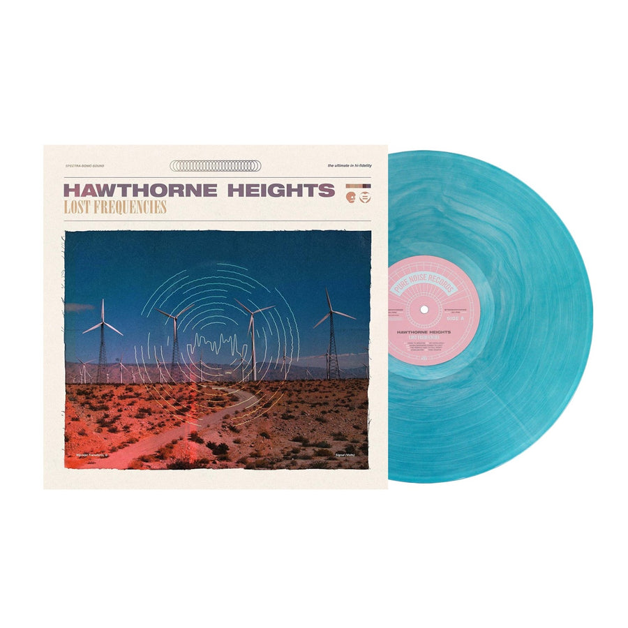 Hawthorne Heights - Lost Frequencies Exclusive Sea Blue Galax Color Vinyl LP Limited Edition #1000 Copies