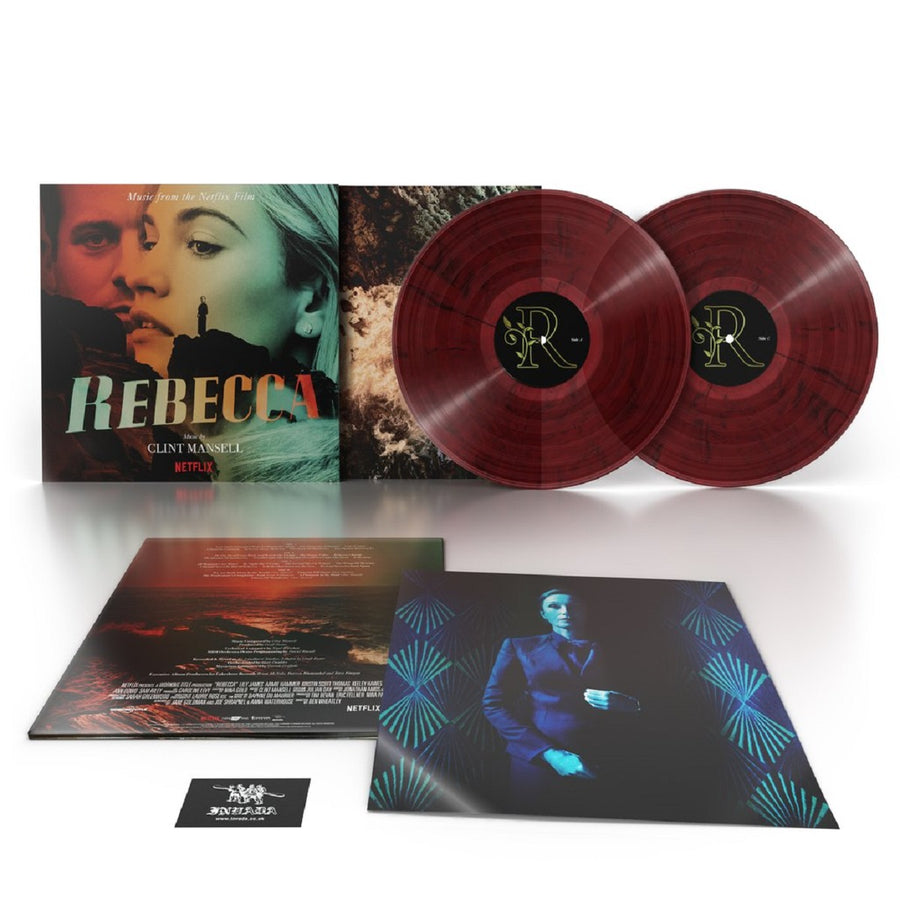Clint Mansell - Rebecca Music From The Netflix Film Exclusive Translucent Red With Black Marble Vinyl 2x LP Record Limited Edition #250 copies Worldwide