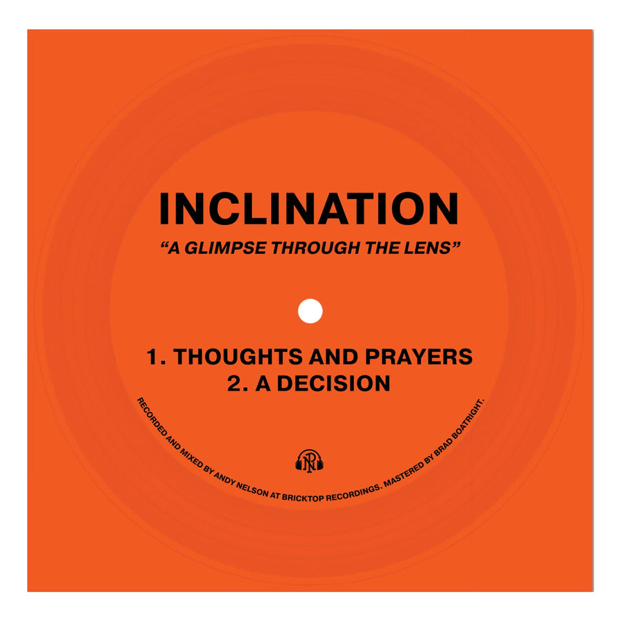 Inclination - A Glimpse Through The Lens Orange Color Flexi 7 Inch Vinyl