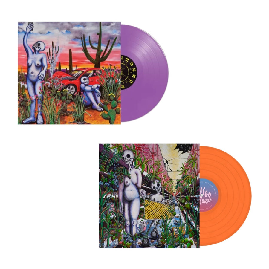 Indigo De Souza - All of This Will End & Any Shape You Take Exclusive Opaque Purple/ Transparent Orange Color Vinyl 2LP Bundle