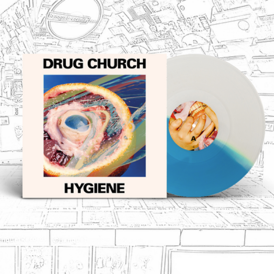 Drug Church - Hygiene Exclusive Blue/Clear Vinyl LP Limited Edition #300 Copies