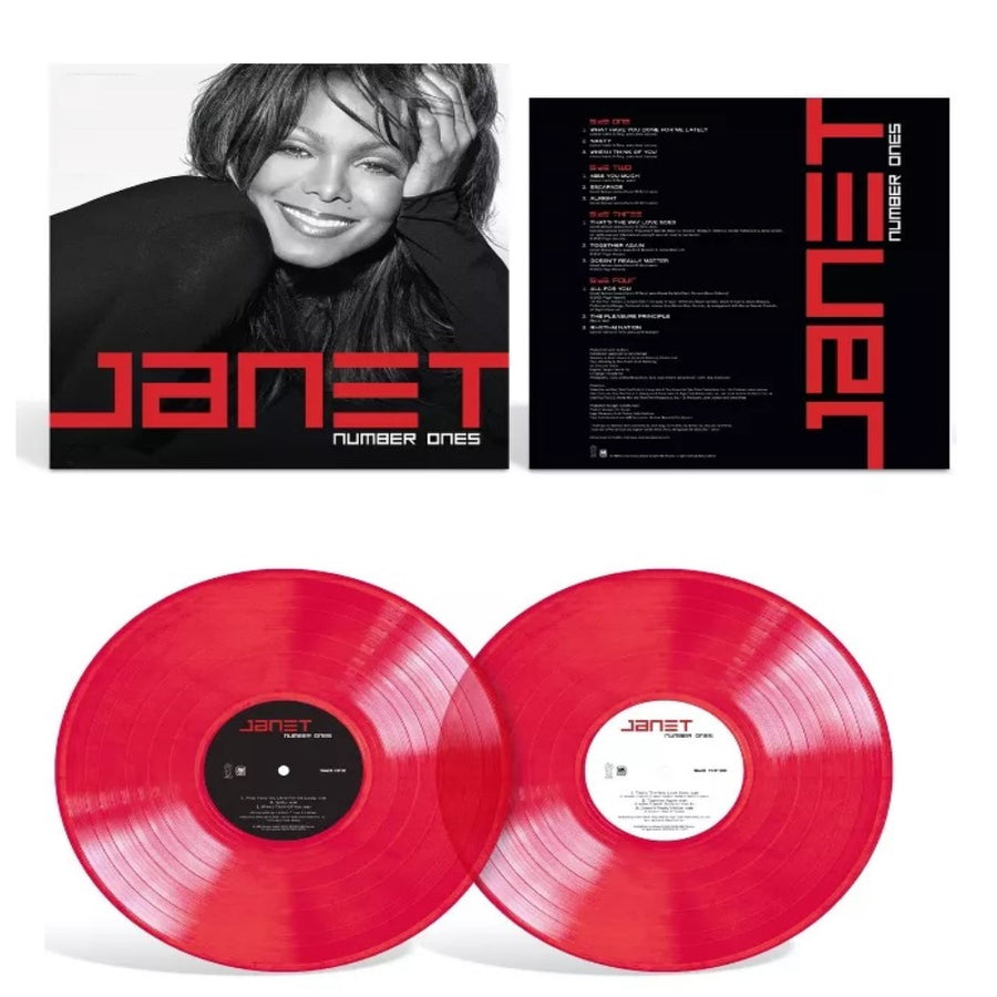 Janet Jackson - Number Ones Exclusive Translucent Red 2LP Vinyl Album