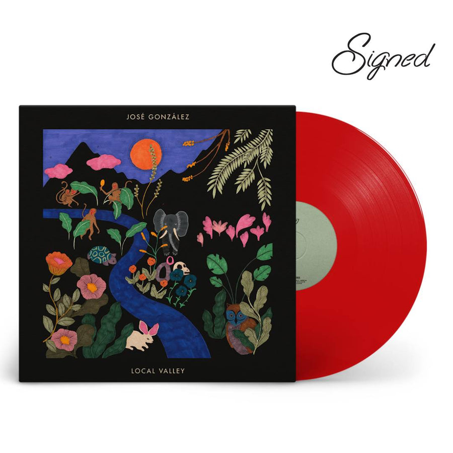 Jose Gonzalez - Local Valley Exclusive Red Color Vinyl LP Including Hand Signed Art Print