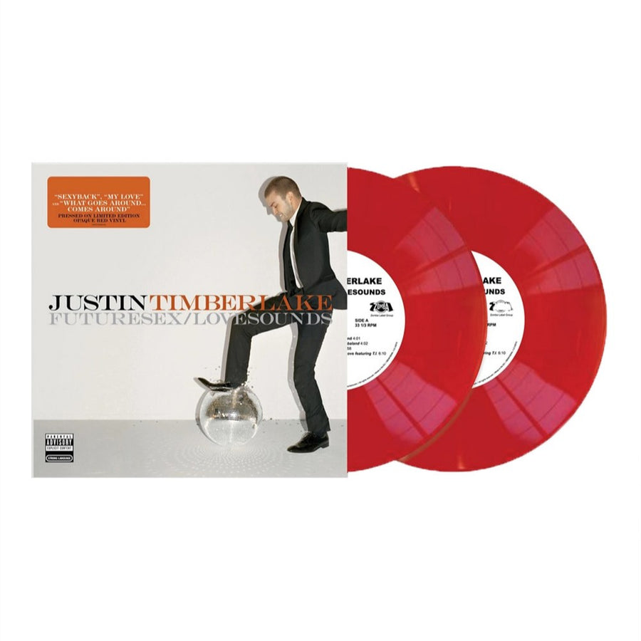 Justin Timberlake - FutureSex/LoveSounds Exclusive Opaque Red Color Vinyl 2x LP Limited Edition #3000 Copies