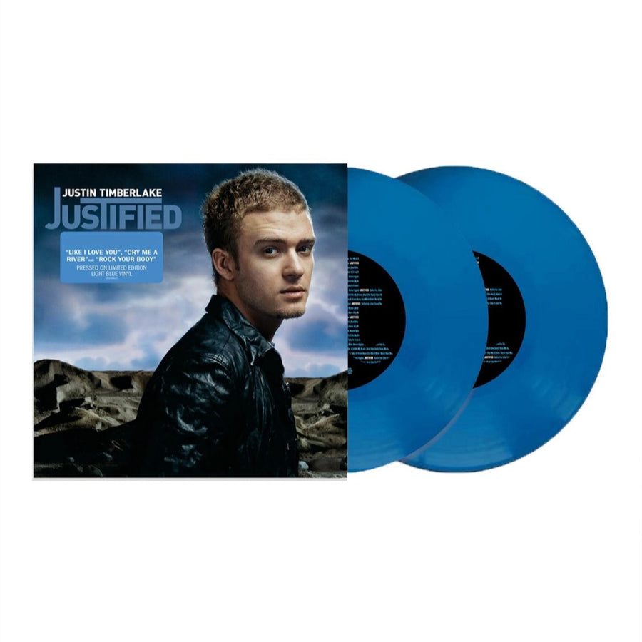 Justin Timberlake - Justified Exclusive Light Blue Color Vinyl 2x LP Limited Edition #3000 Copies