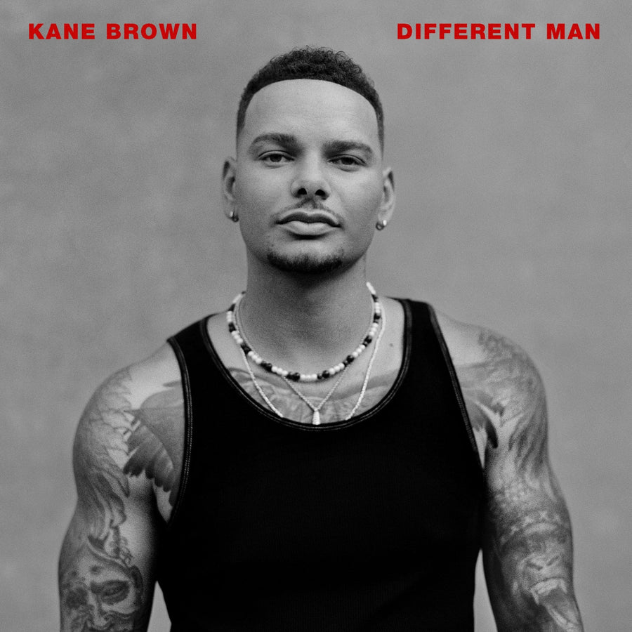 Kane Brown - Different Man Exclusive Limited Edition Black Color Vinyl 2x LP & Signed CD Bundle Pack