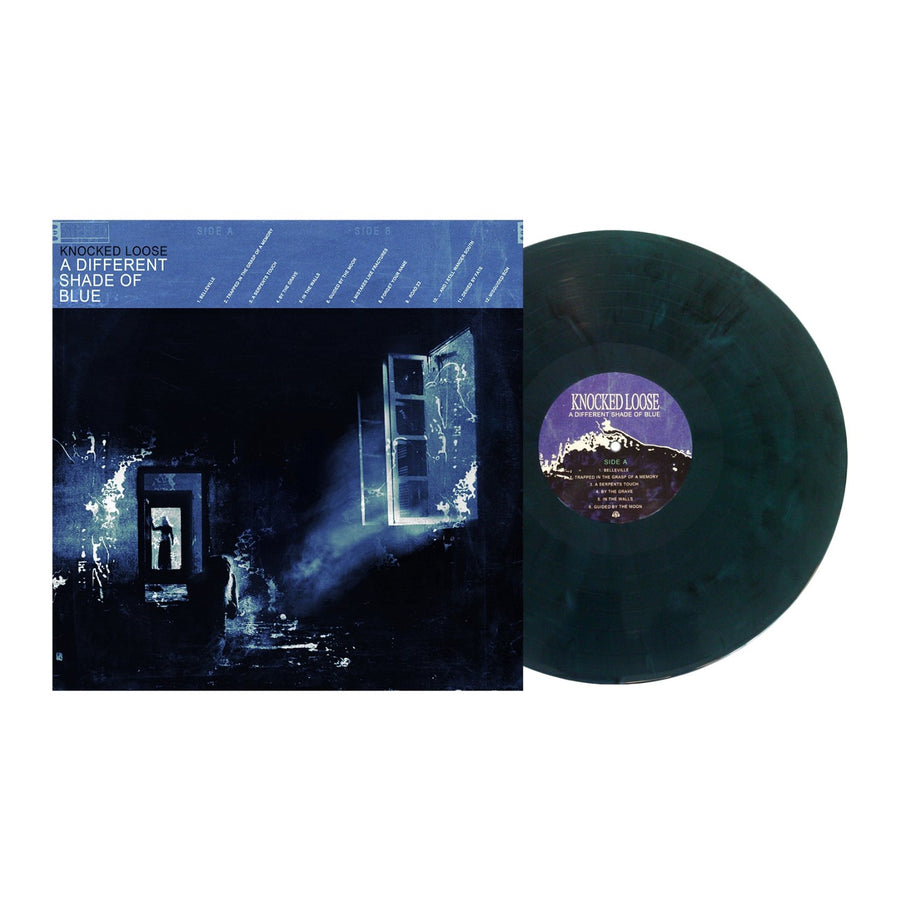 Knocked Loose - A Different Shade of Blue Exclusive Limited Edition Black/Blue Galaxy Color Vinyl LP Record