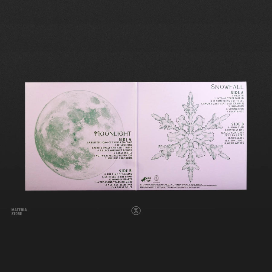 Kris Flacke & Sarah Mancuso - Heart of the Woods: Moonlight and Snowfall Exclusive Limited Edition Coke Bottle/Clear Color Vinyl 2x LP Record