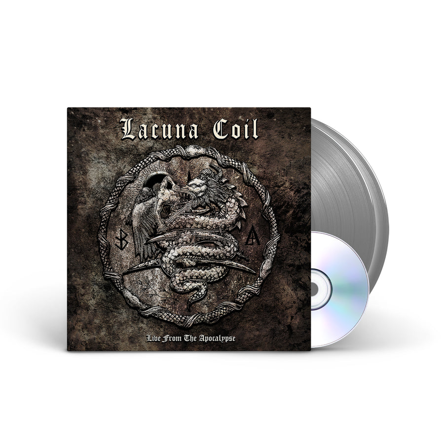 Lacuna Coil - Live From The Apocalypse Exclusive Limited Edition Silver Color Vinyl 2x LP + DVD + Gatefold