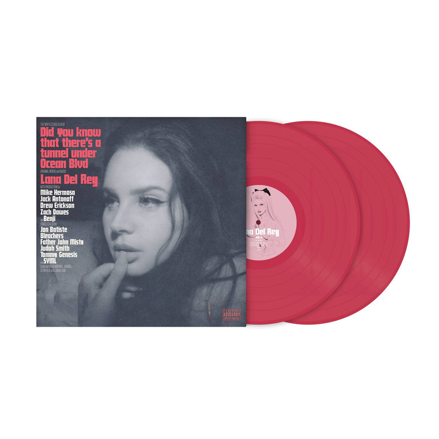 Lana Del Rey - Did You Know That There’s a Tunnel Under Ocean Blvd Exclusive Limited Edition Dark Pink Color Vinyl LP Record with alternative Artwork