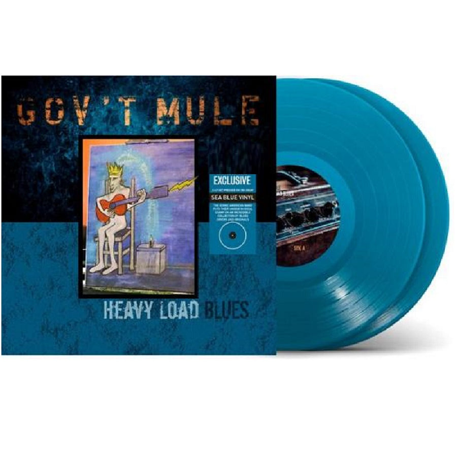 Gov't Mule - Heavy Load Blues Exclusive Sea Blue Colored Vinyl 2xLP Record