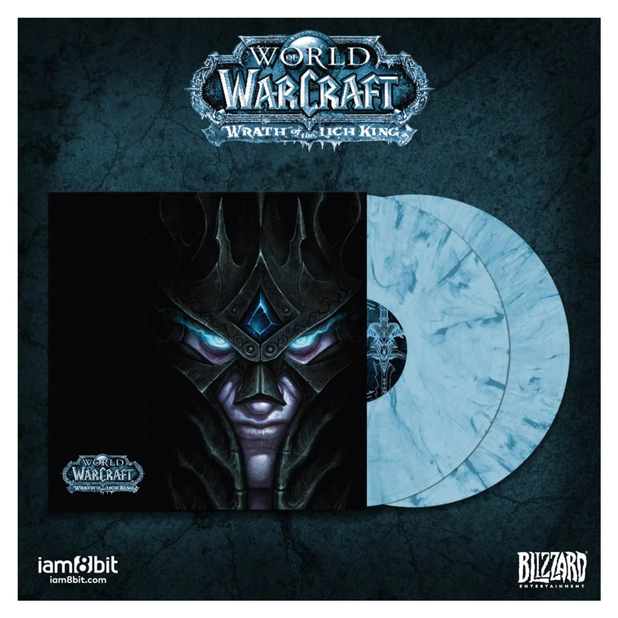 World of Warcraft Wrath of the Lich King Blue Marbled Colored 2x LP Vinyl Set VGM