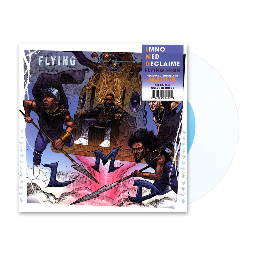 LMD (Lmno, Med, Declaime) - Flying High Exclusive White & Blue Color In Color Vinyl LP Limited Edition #300 Copies