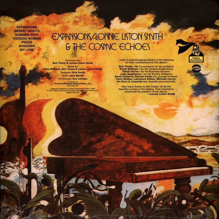 Lonnie Liston Smith & The Cosmic Echoes - Expansions Exclusive Transparent Yellow Color Vinyl LP Limited Edition #500 Copies