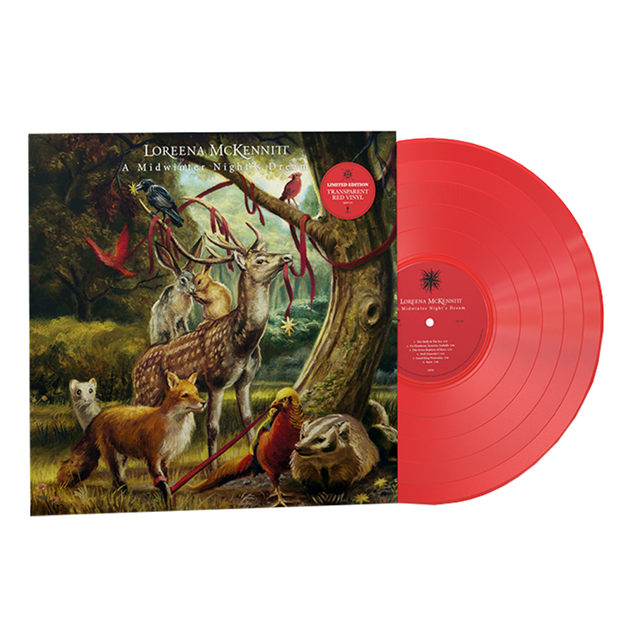 Loreena McKennitt - A Midwinter Night's Dream Limited Edition Transparent Red Color Vinyl LP Record