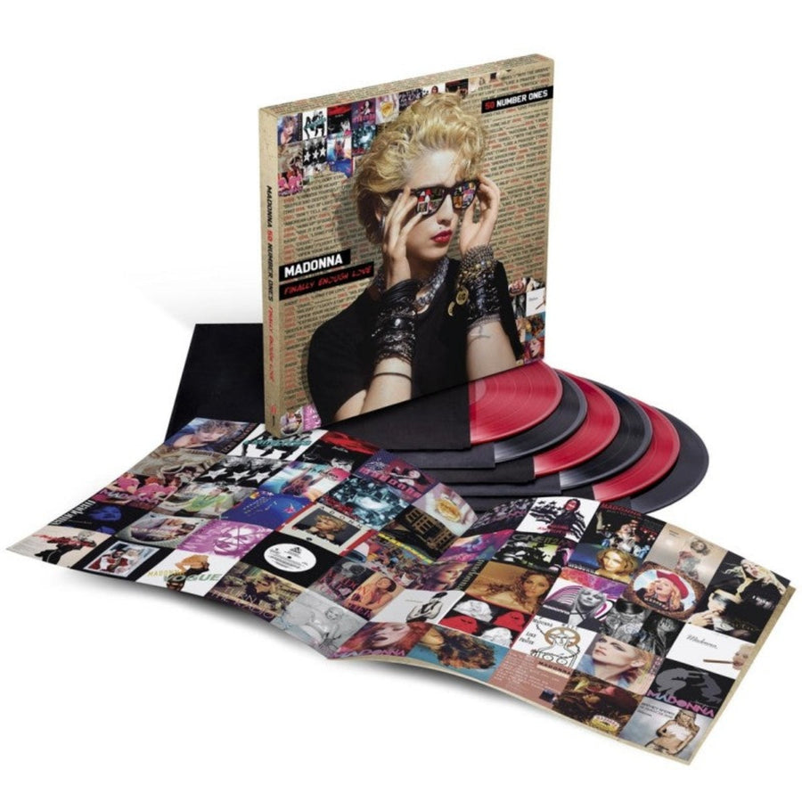 Madonna - Finally Enough Love 50 Number Ones 6x LP Red & Black Color Vinyl Box set