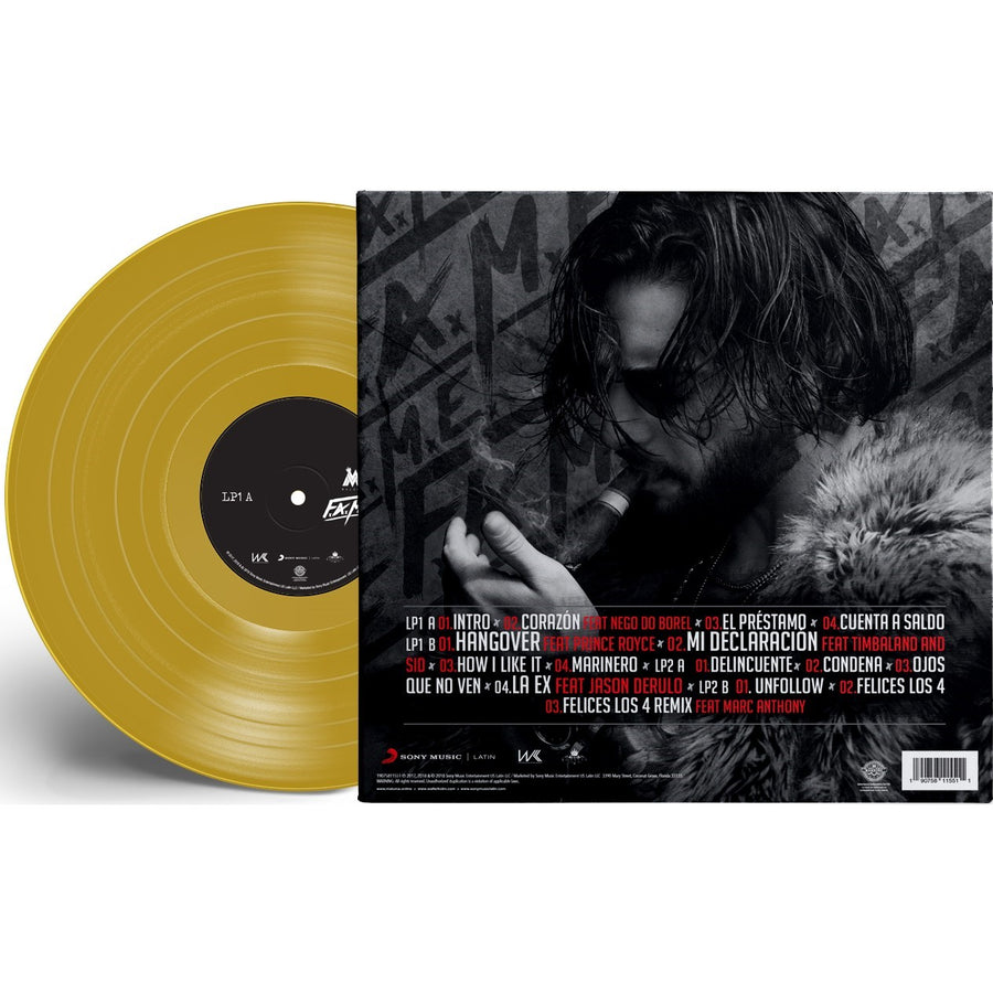 Maluma - F.A.M.E. Exclusive Limited Edition Gold Color Vinyl 2x LP Record
