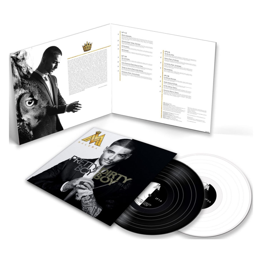Maluma - Pretty Boy, Dirty Boy Exclusive Limited Edition Black & White Color Vinyl 2x LP Record
