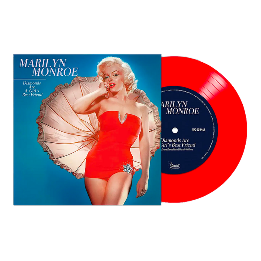 Marilyn Monroe - Diamonds Are a Girl's Best Friend Exclusive Limited Edition Red Color 7’ Vinyl LP Record