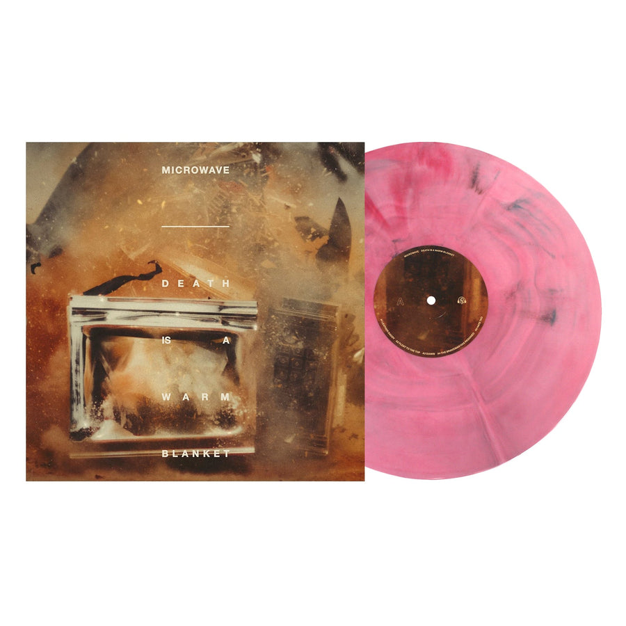 Microwave - Death Is A Warm Blanket Exclusive Pink, Oxblood & Black Galaxy Color Vinyl LP Record